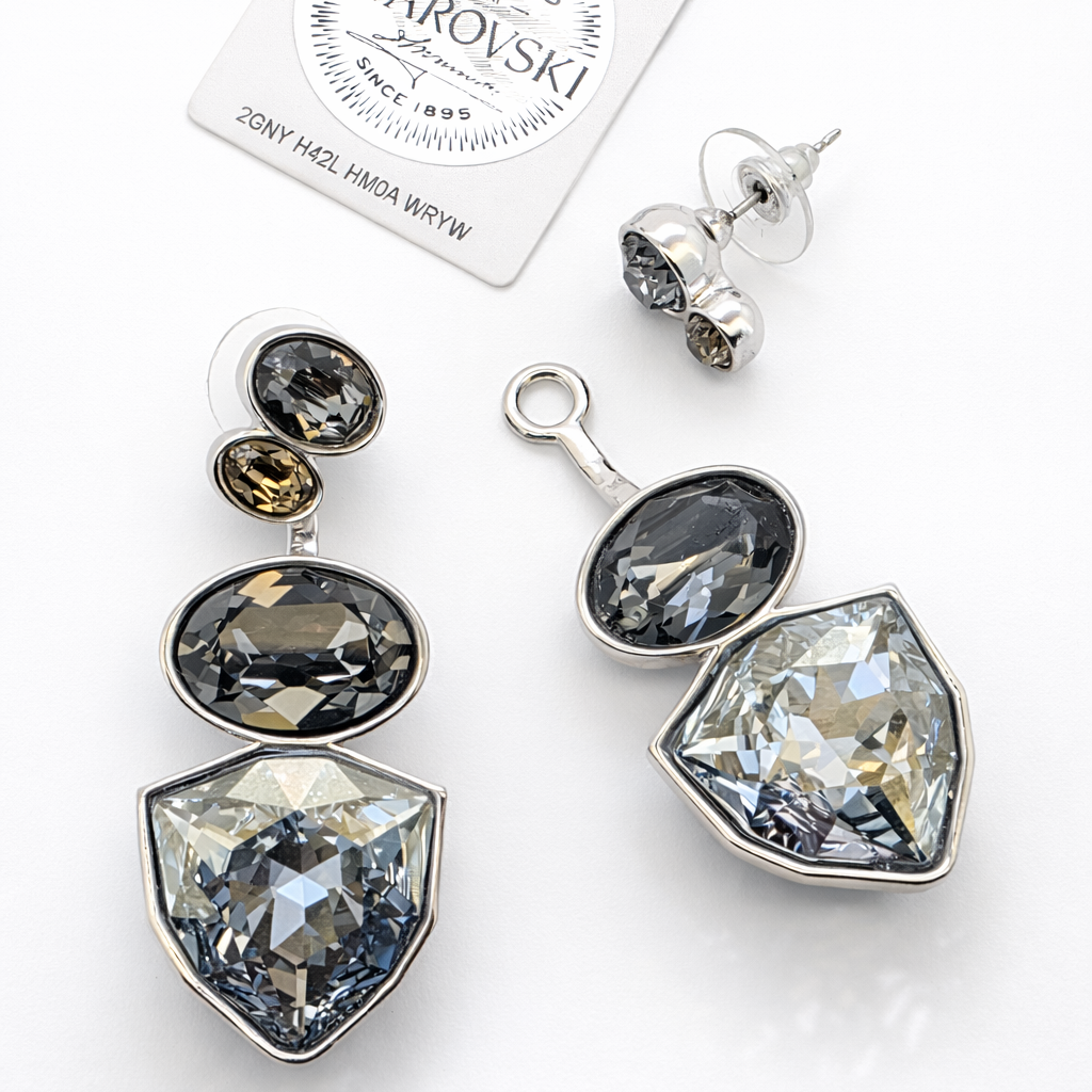 Aros  fabiana cristal Swarovski línea privada PL