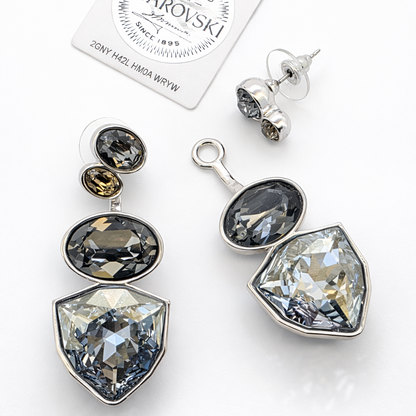 Aros  fabiana cristal Swarovski línea privada PL