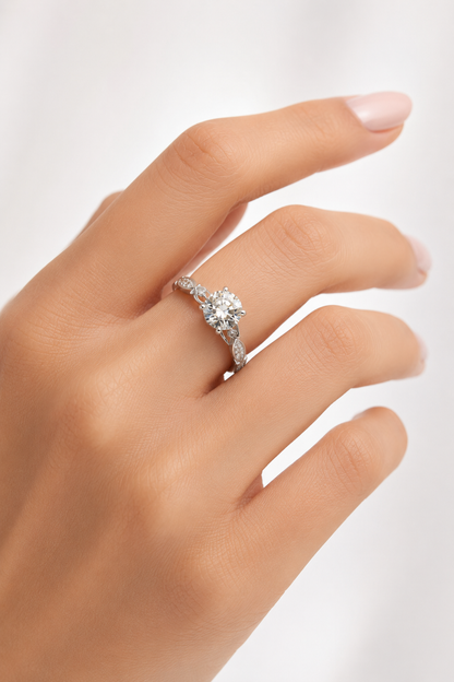 Anillo Moissanite plata Grace