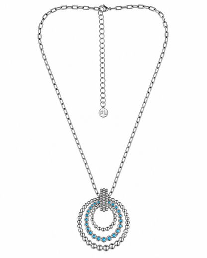Collar Pavés Halo turquesa