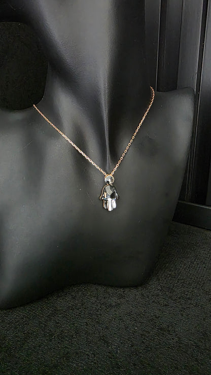Collar Swarovski mano de fatima