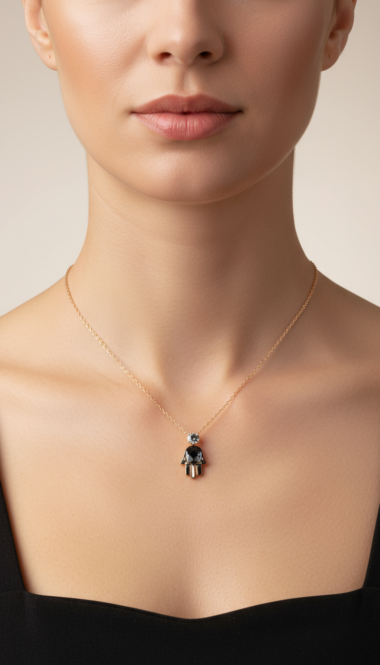 Collar Swarovski mano de fatima