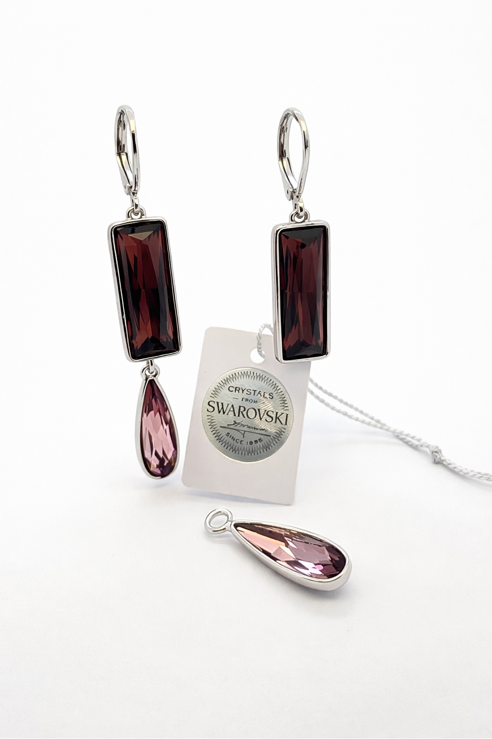 Aros Géminis cristal Swarovski línea privada PL