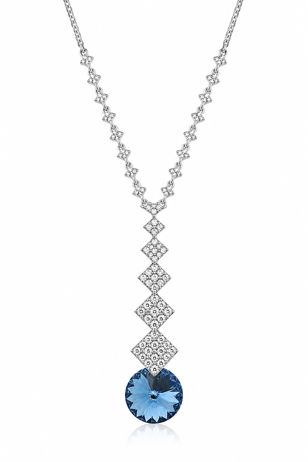 Collar cristal Swarovski Blu