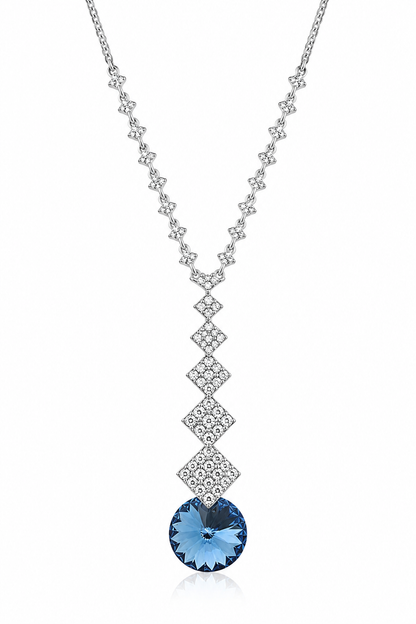 Collar cristal Swarovski Blu