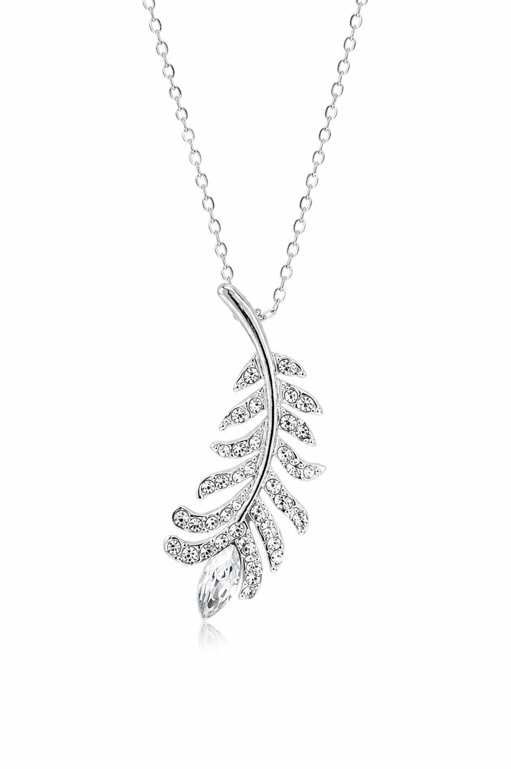 Colgante cristal Swarovski hoja nilo