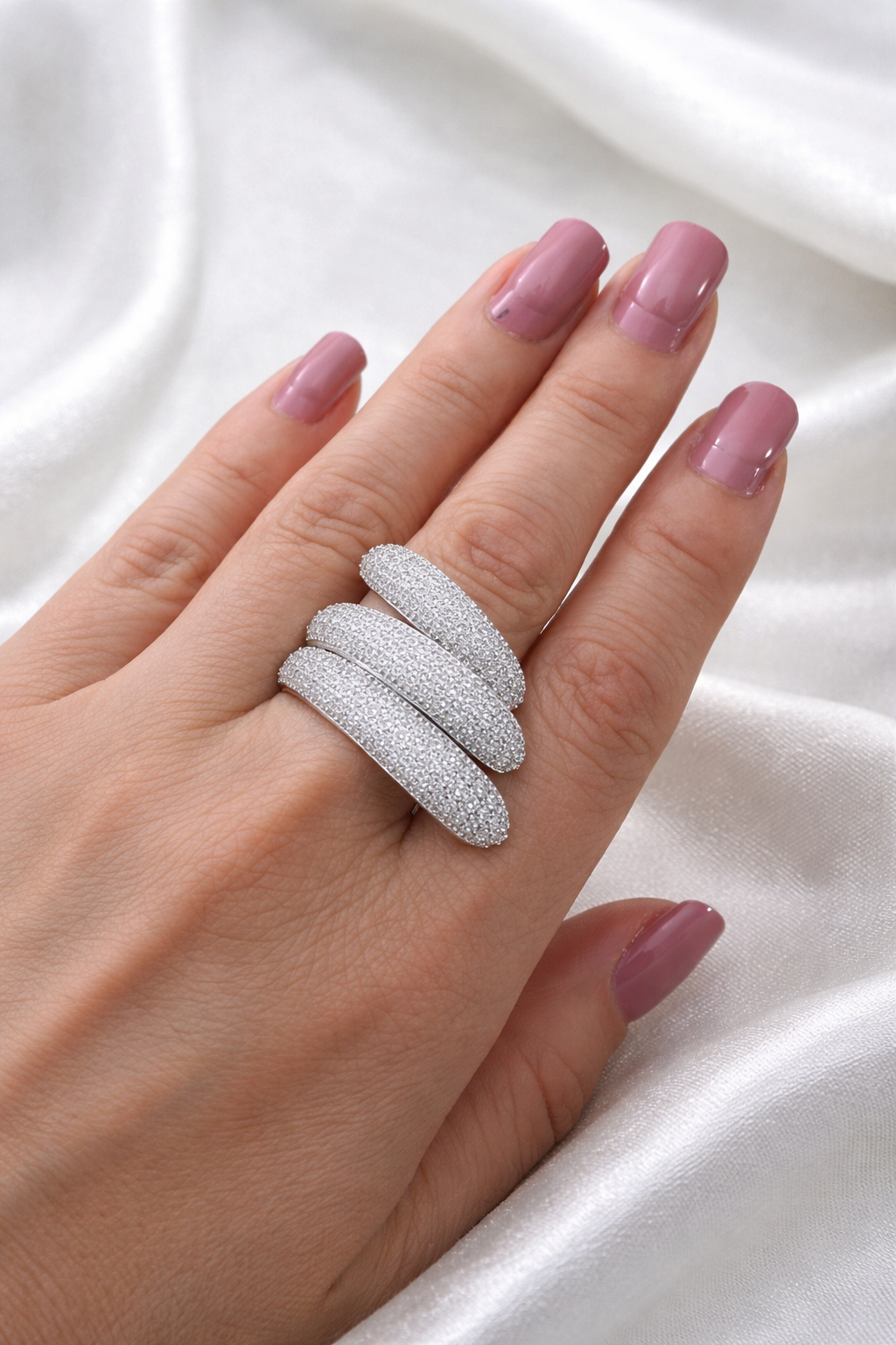 Anillo cristal pavés Karen