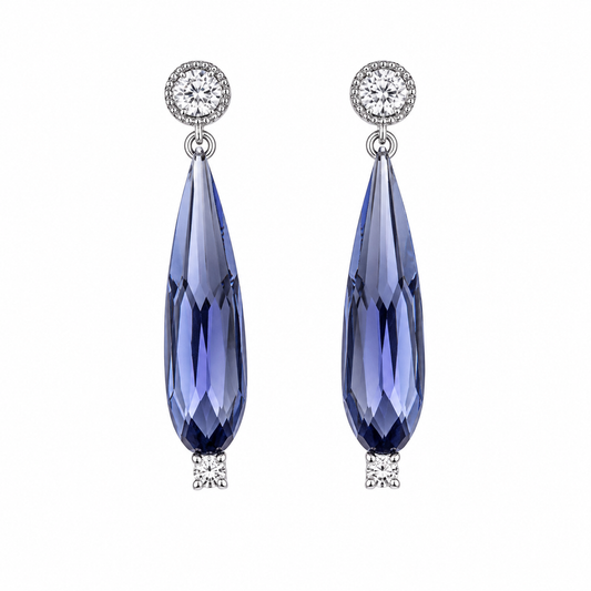 Aros cristal Swarovski lina