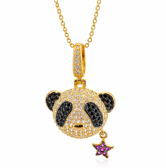 Collar cristal pavés Panda