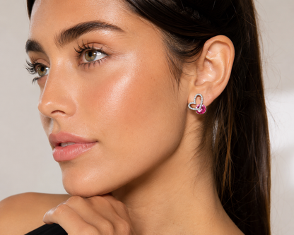 Aros cristal Swarovski love Eterno