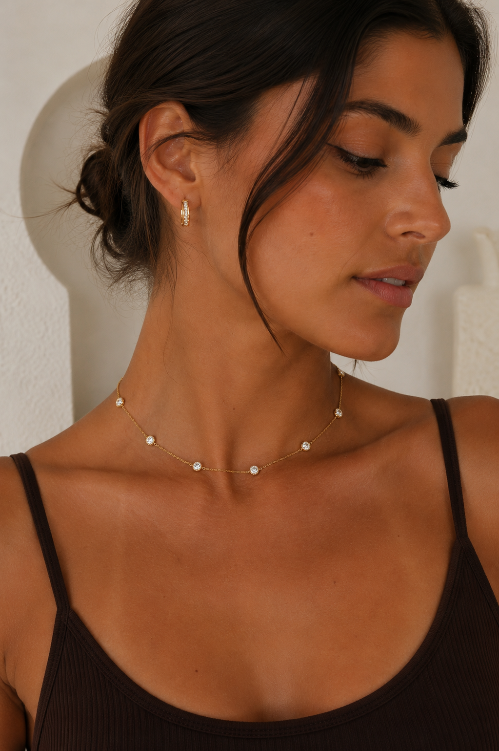 Collar cristal Pavés puntos de luz