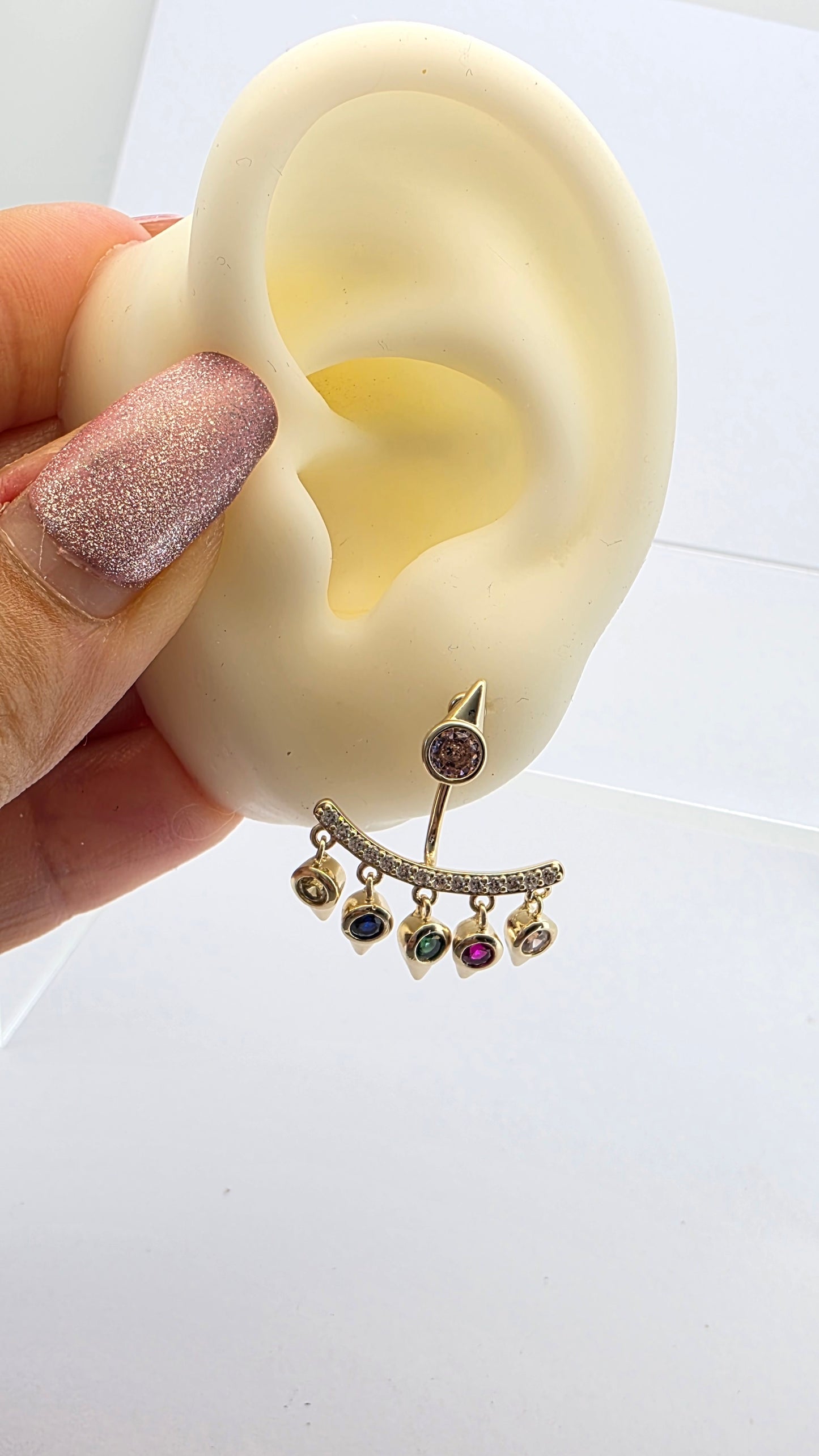 Aros  cristal paves Lina