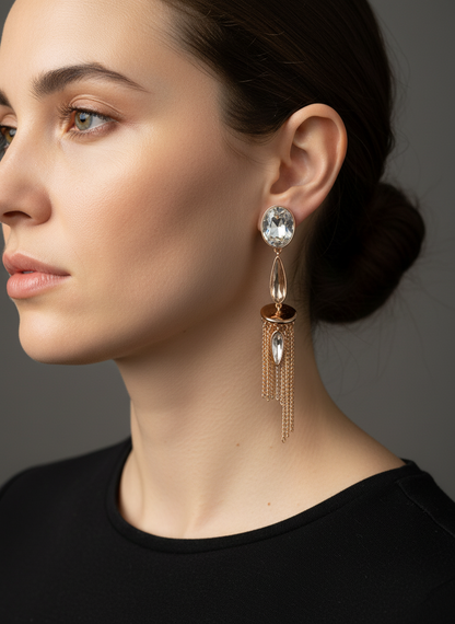 Aros cristal Swarovski monet