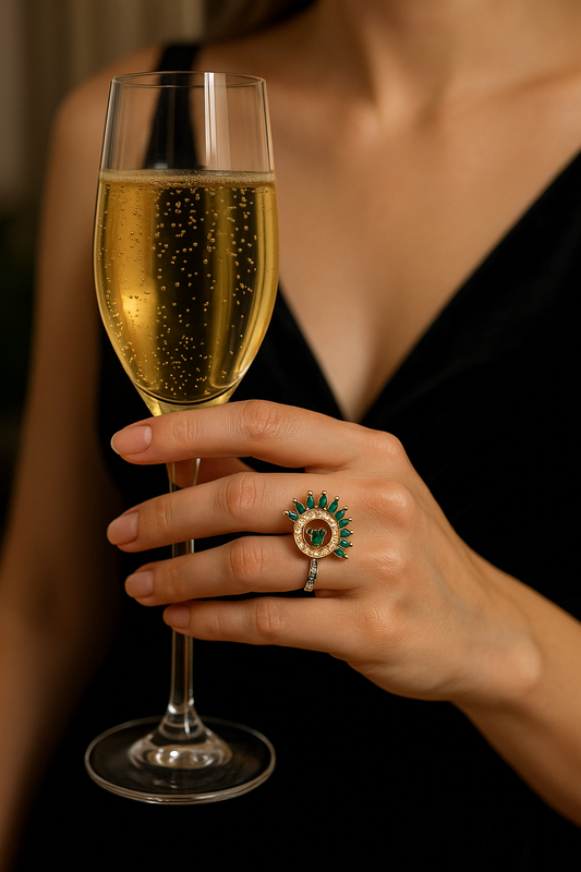 Anillo cristal pavés cinthia