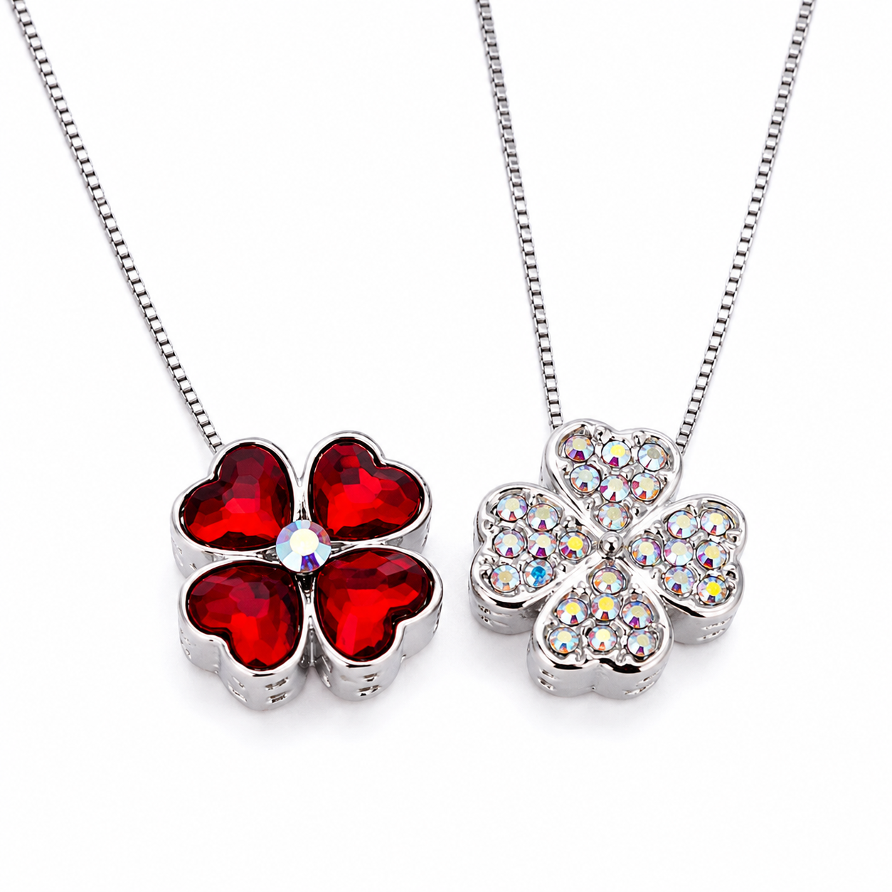 Collar Cristal Swarovski trébol