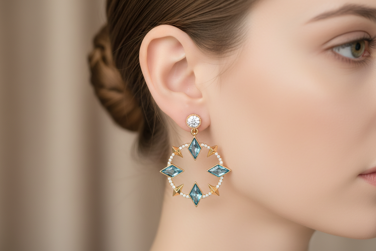 Aros cristal Swarovski Polini