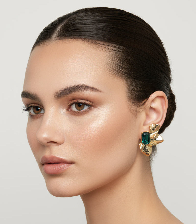 Aros Swarovski flor de primavera