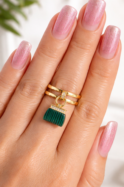 Anillo Malaquita B