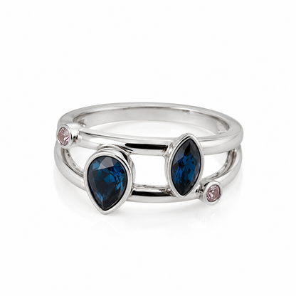 Anillo colección privada Swarovski Eclipse Blue
