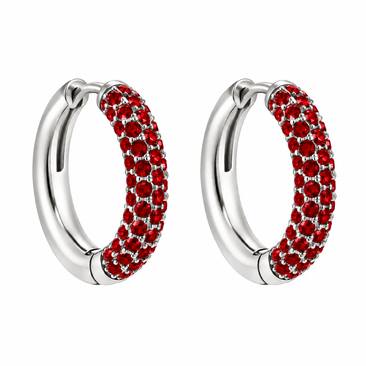 Argollas cristal pavés linda ac