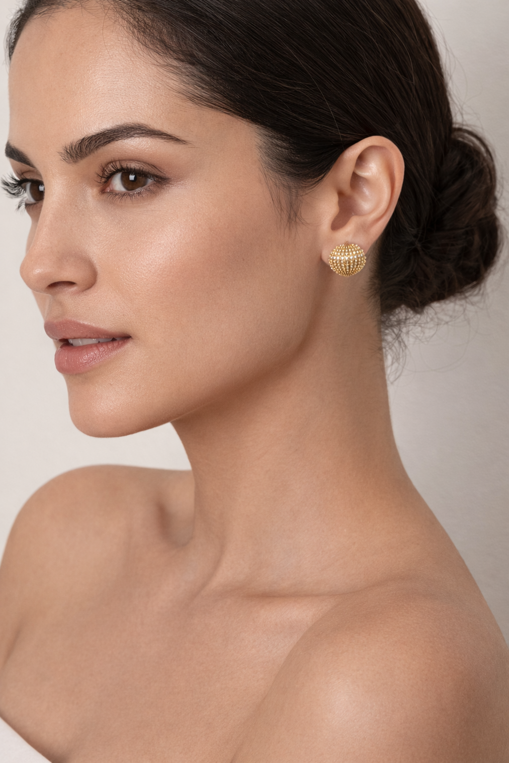 Aros cristal paves Mar profundo