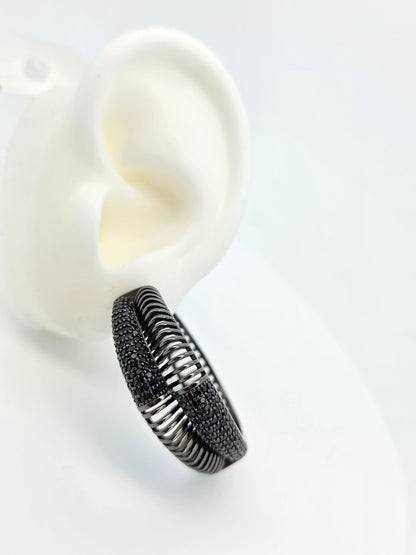 Argollas cristal pavés Roxett