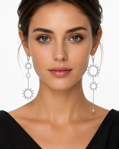 Aros cristal pavés Sol Astra