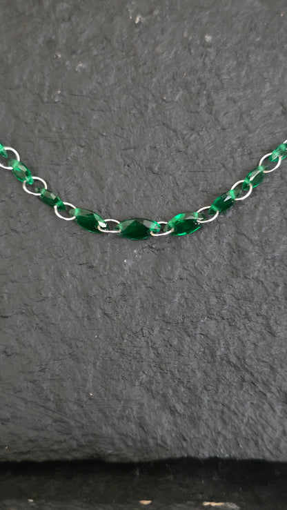 Colgante Plata Esmeralda Lám