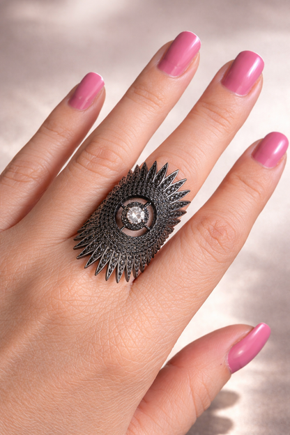 Anillo cristal pavés lizandra