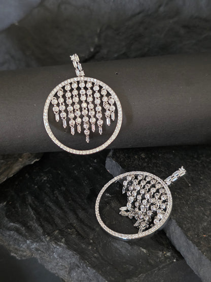 Aros cristal pavés cascada