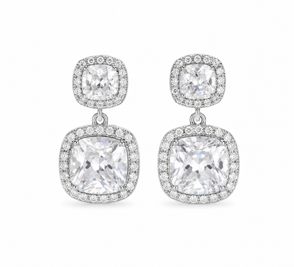 Aros plata y Moissanite Liora