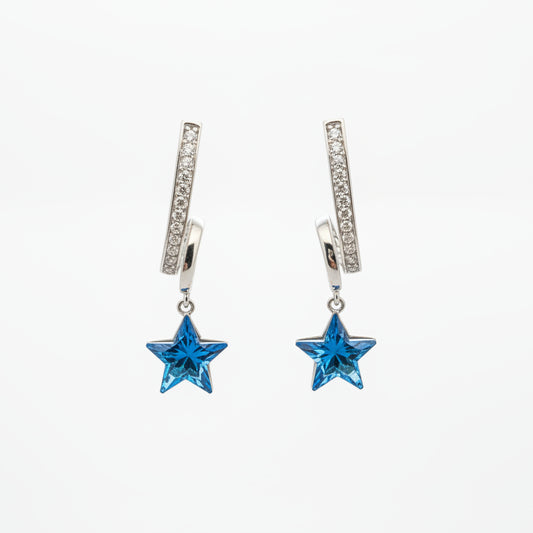 Aros estrella cristal Swarovski