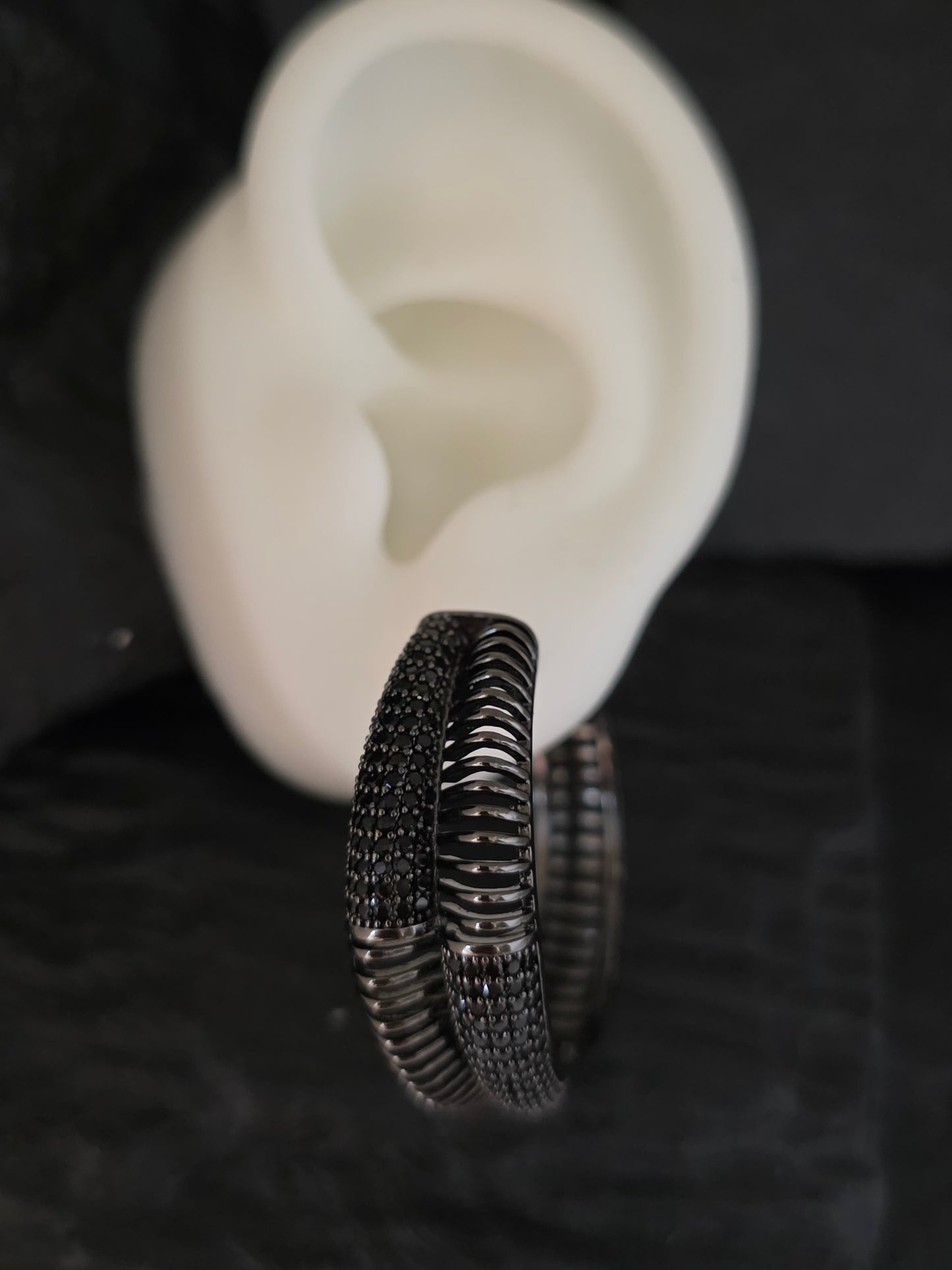 Argollas cristal pavés Roxett