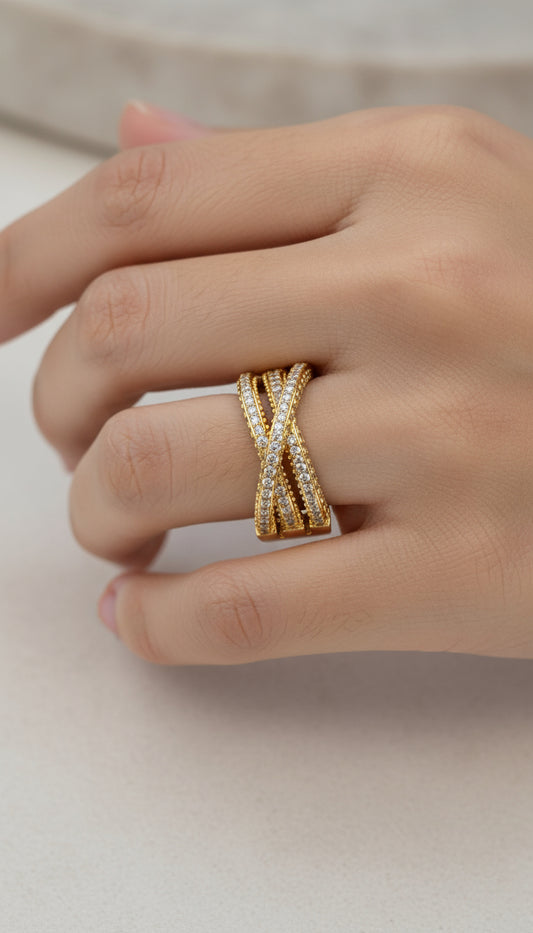 Anillo cristal pavés Ignacia