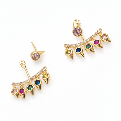 Aros  cristal paves Lina