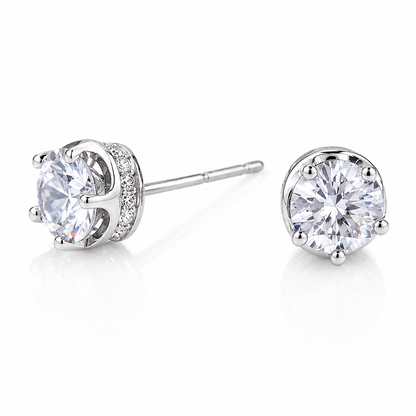Aros plata y cristal Swarovski lumi