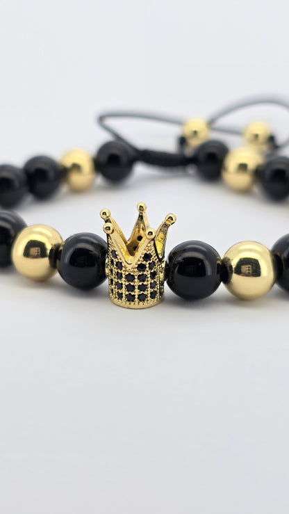 Pulsera varón crown Black