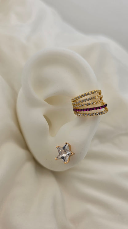 Earcuff  lumia fucsia