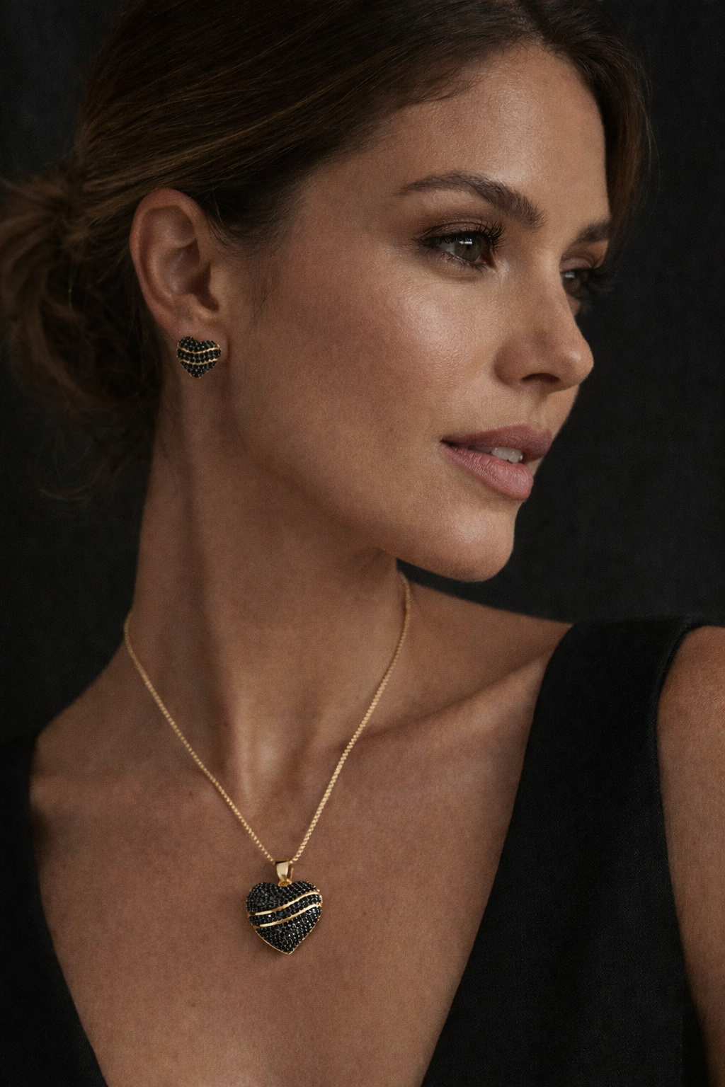 Conjunto Aura Corazón Noir