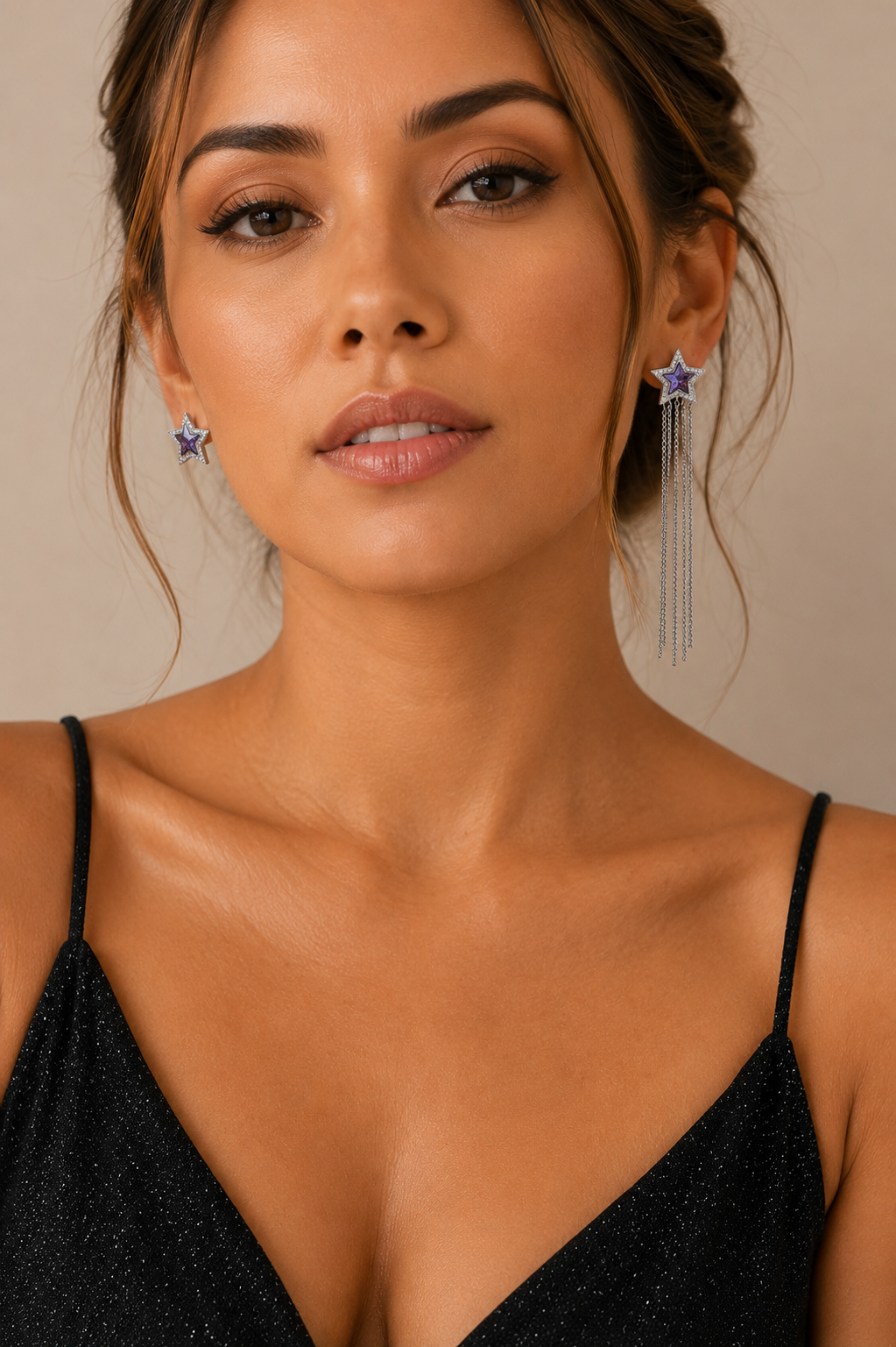 Aros cristal Swarovski Star