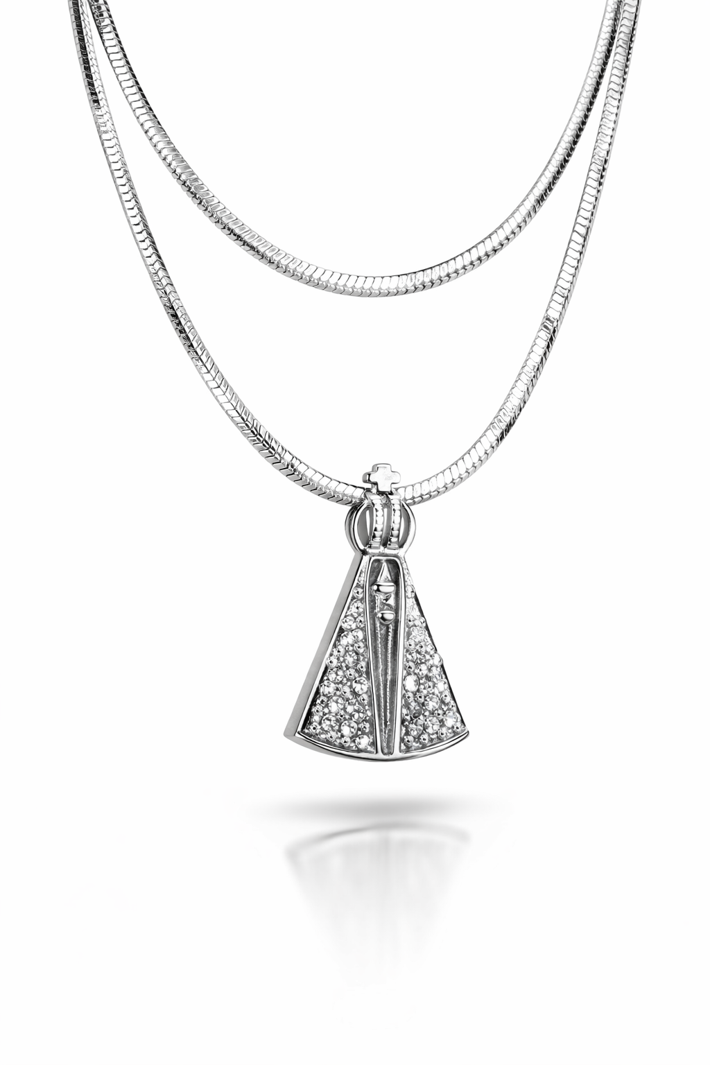 Collar baño de plata Nuestra Virgen