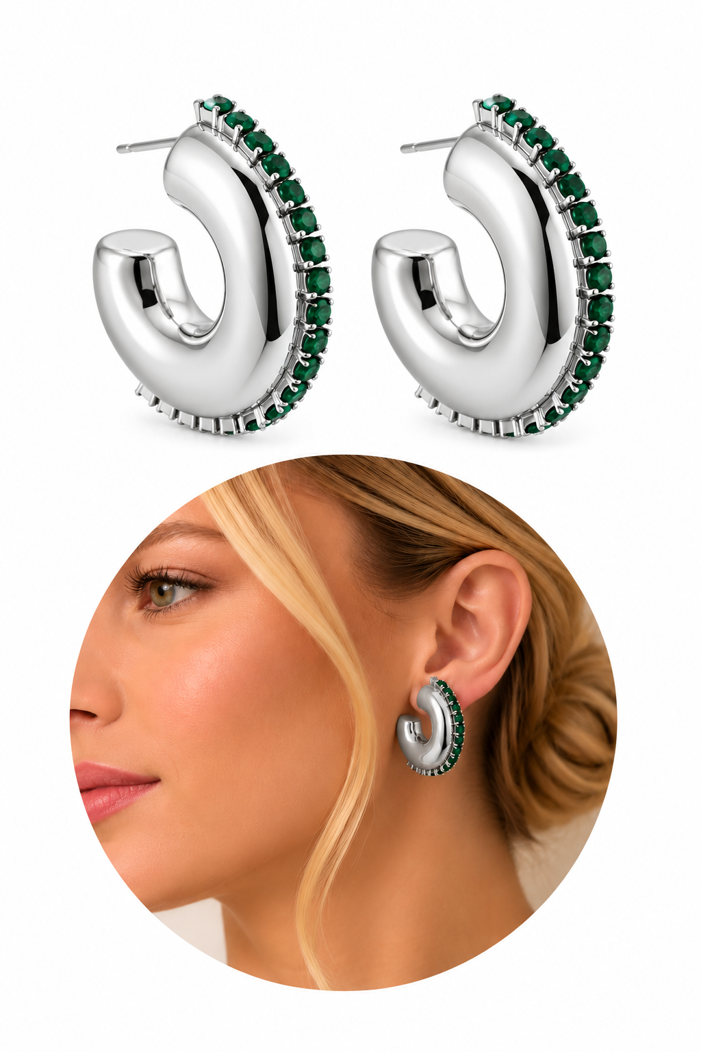 Argollas AC pavés Mariana