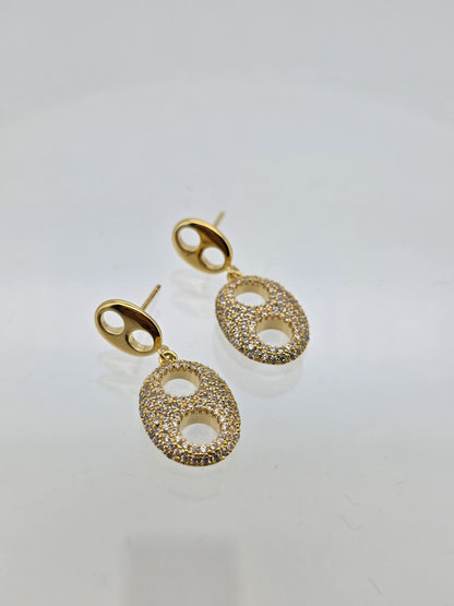 Aros cristal pavés larisa