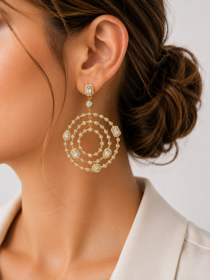 Aros cristal Pavés Gala