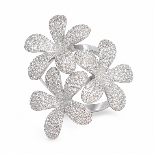 Anillo plata turca Flora