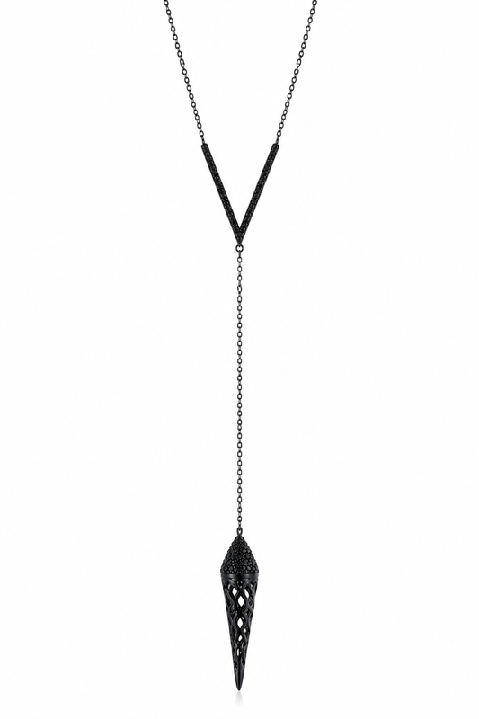 Collar Pavés rutenio péndulo
