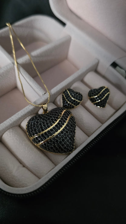 Conjunto Aura Corazón Noir