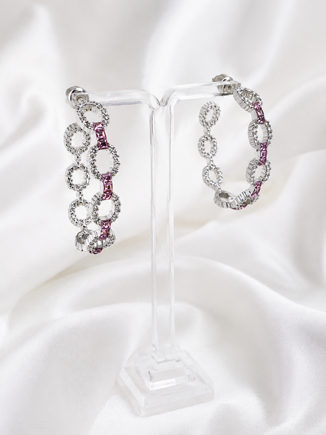 Argollas cristalSwarovski Marina