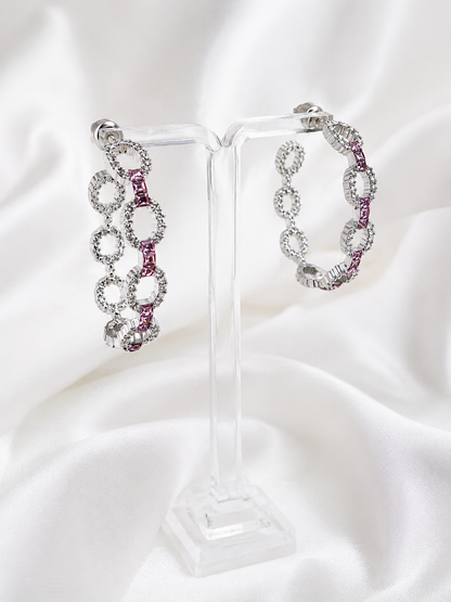 Argollas cristalSwarovski Marina