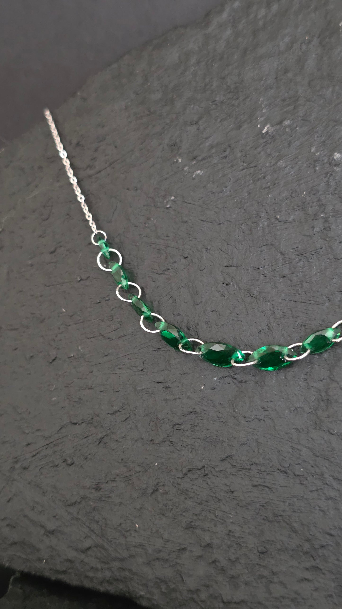 Colgante Plata Esmeralda Lám